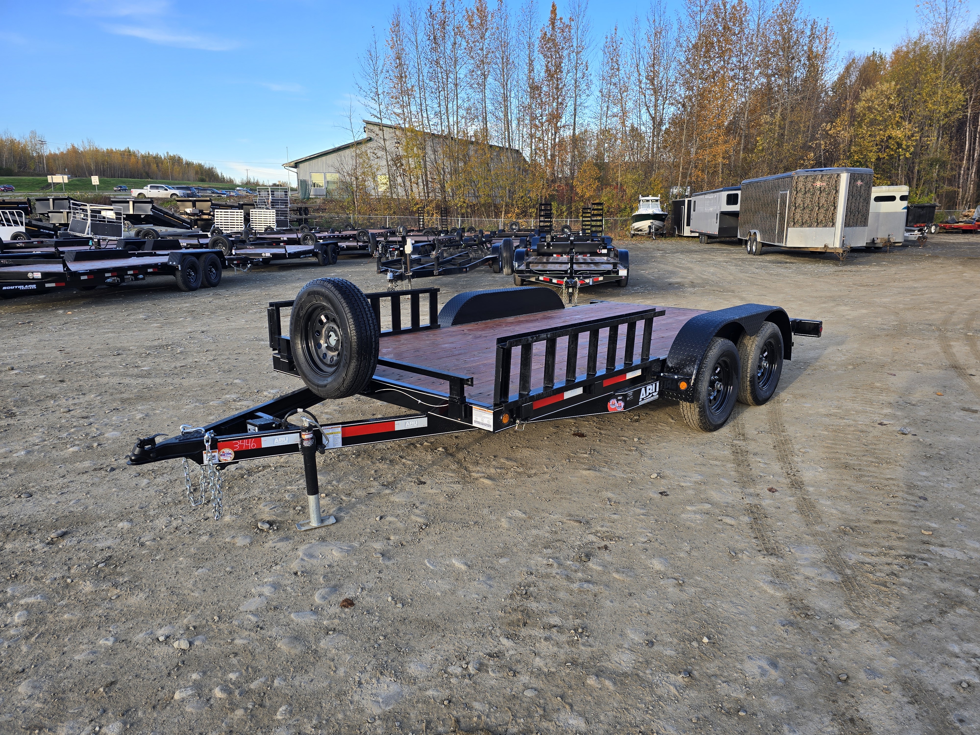 2026 ABU Trailers 7×14 7K Car Hauler – 08214SC235 (Black)