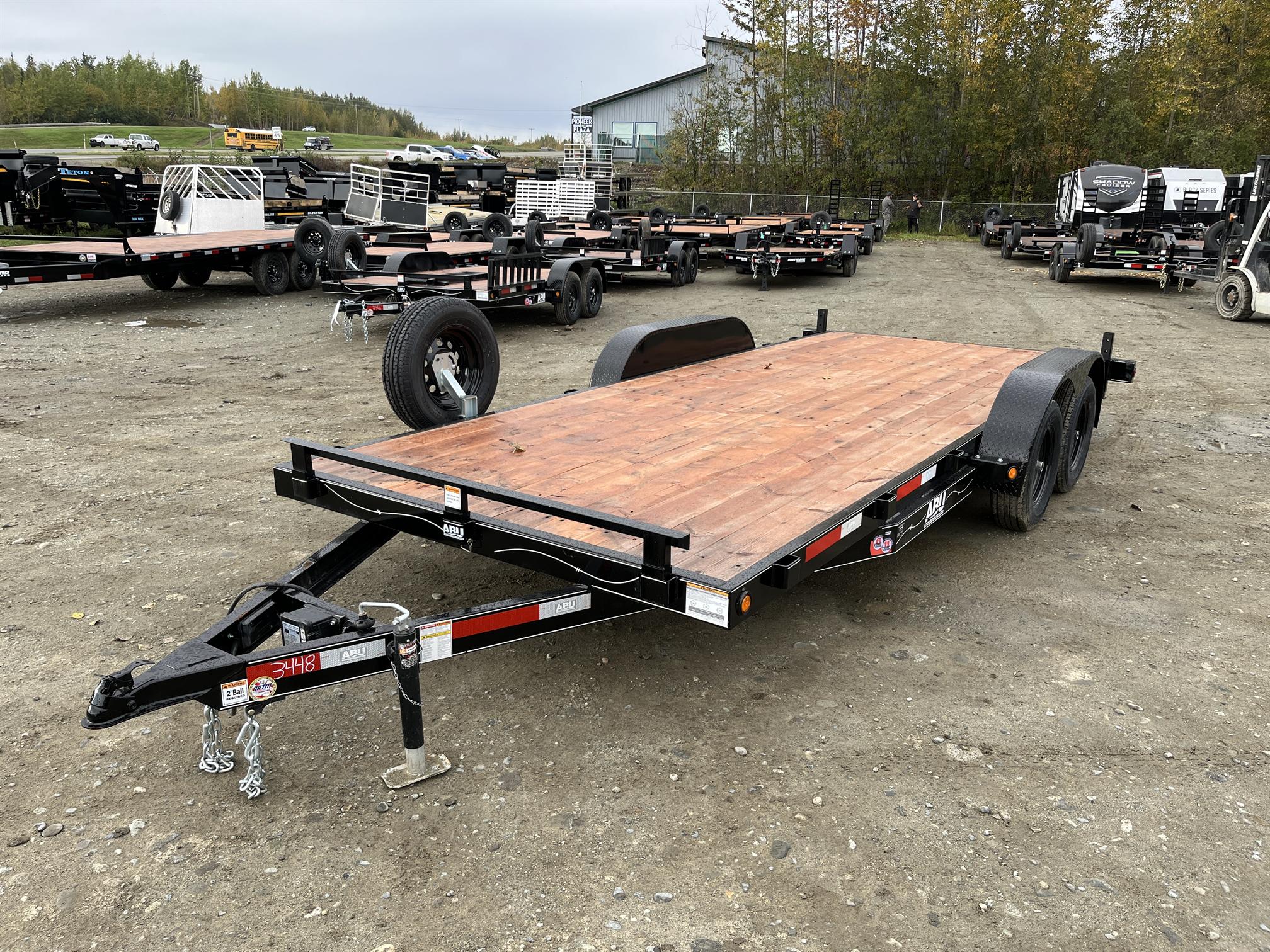 2026 ABU Trailers 7×18 7K Car Hauler – 08218SC235 (Black)