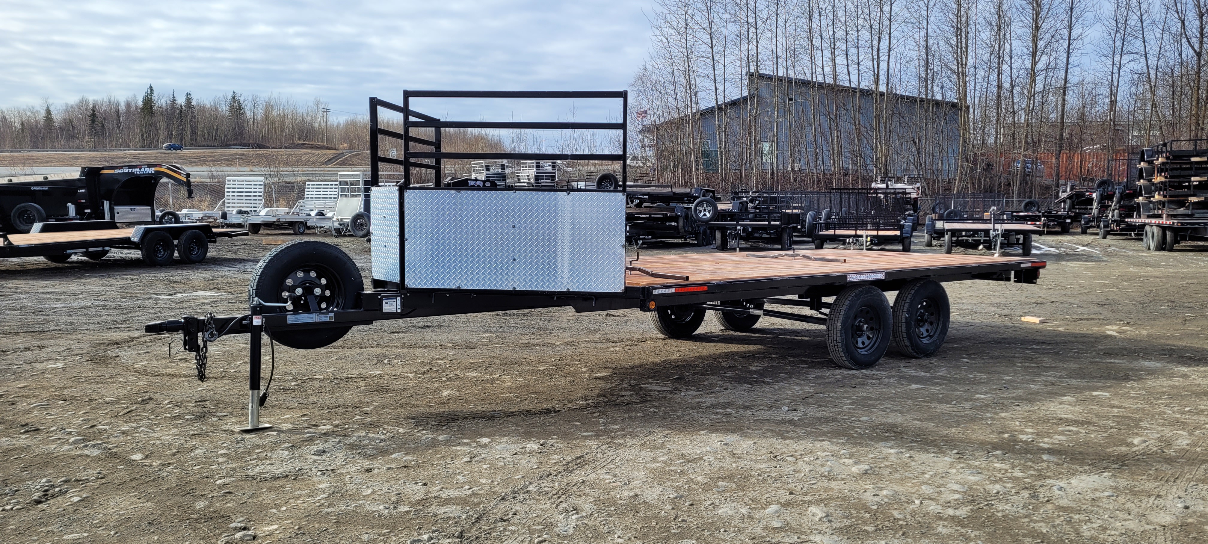 2025 Quadrax Trailers 8.5×16+3 7K Snowmachine Trailer – 8.516VNS (Black)