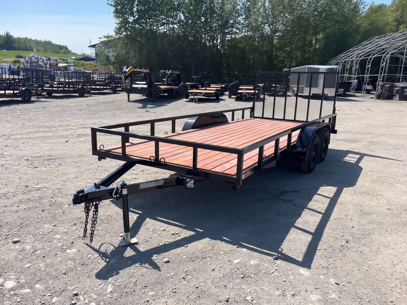 2026 Quadrax Trailers 7×18 7K Utility – 718TRL (Black)