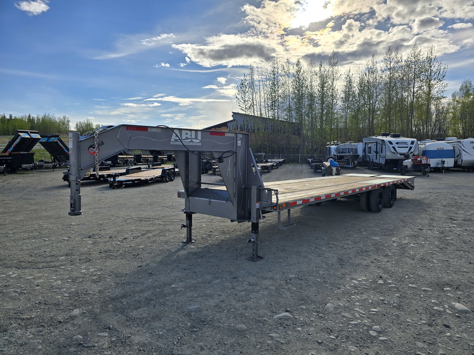 2026 ABU Trailers 8.5×34 (29+5) 25.9K Gooseneck – 10234DG212 – 44779-GRY (Gray)