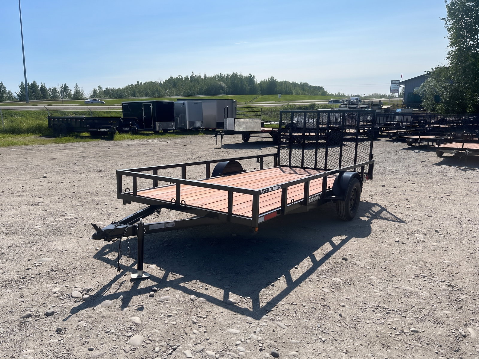 2026 Quadrax Trailers 7×12 3K Utility – 712RL (Black)