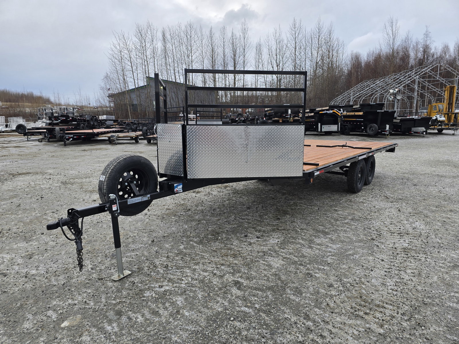 2026 Quadrax Trailers 8.5×18+3 7K Snowmachine Trailer – 8.518VNS (Black)