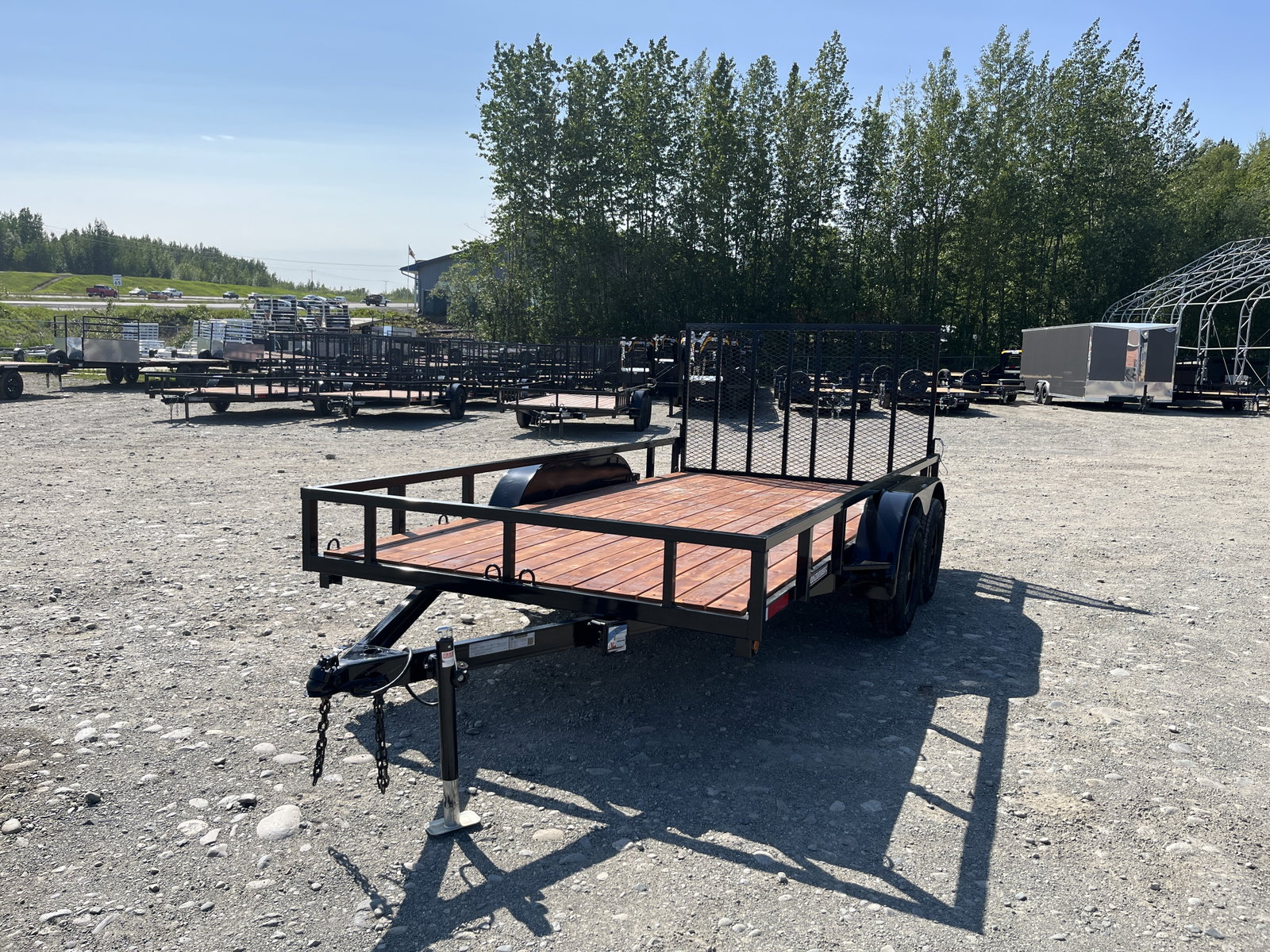 2026 Quadrax Trailers 7×14 7K Utility – 714TRL (Black)