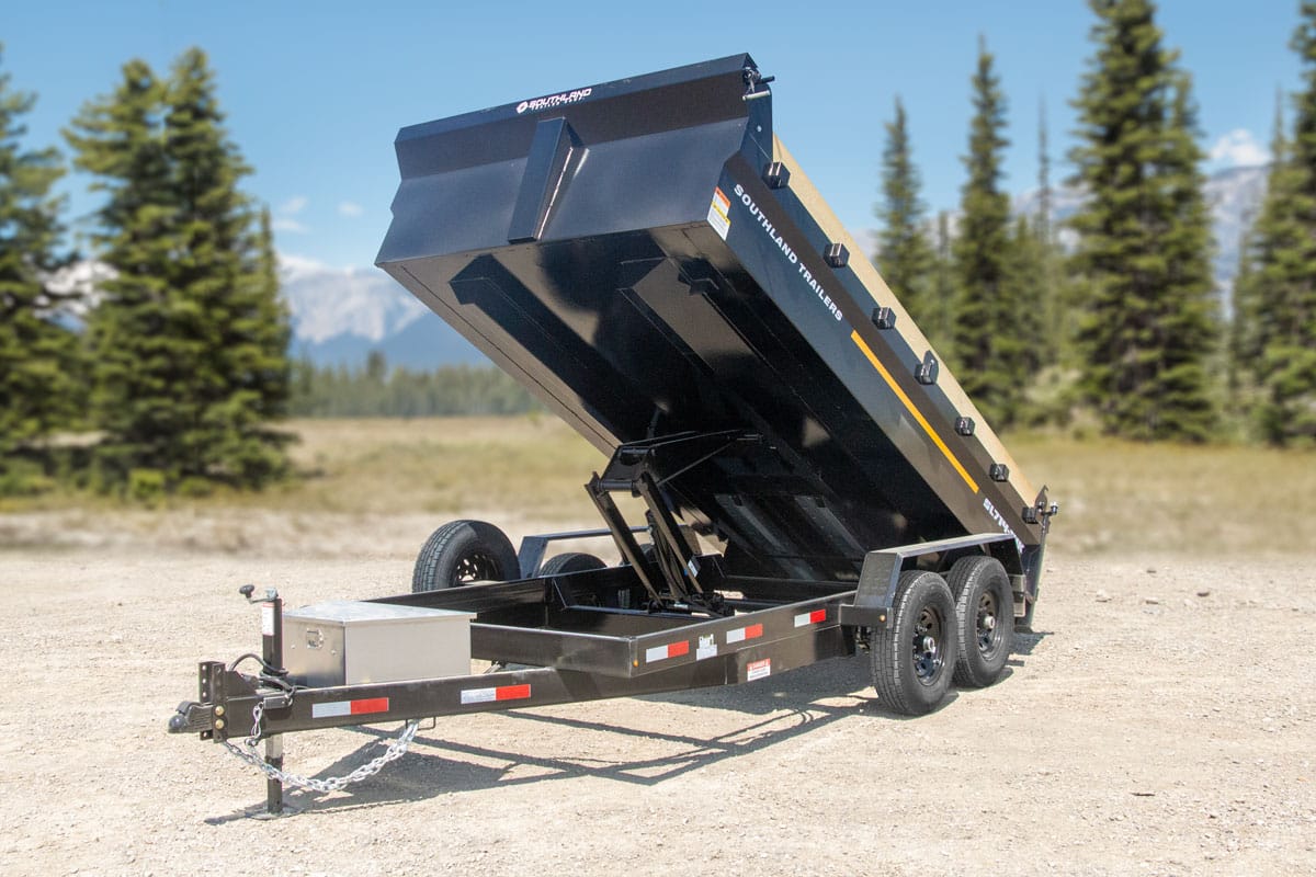2026 Southland Trailers 7×14 15.4K Dump – SL714-14K (Black)