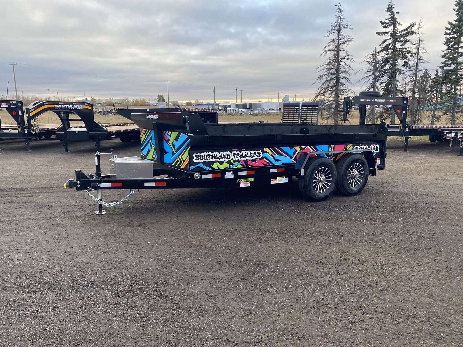 2026 Southland Trailers 7×14 15.4K Dump – SL714-14K – LIMITED GRAPHICS PACK 2 (Graffiti) (Black)