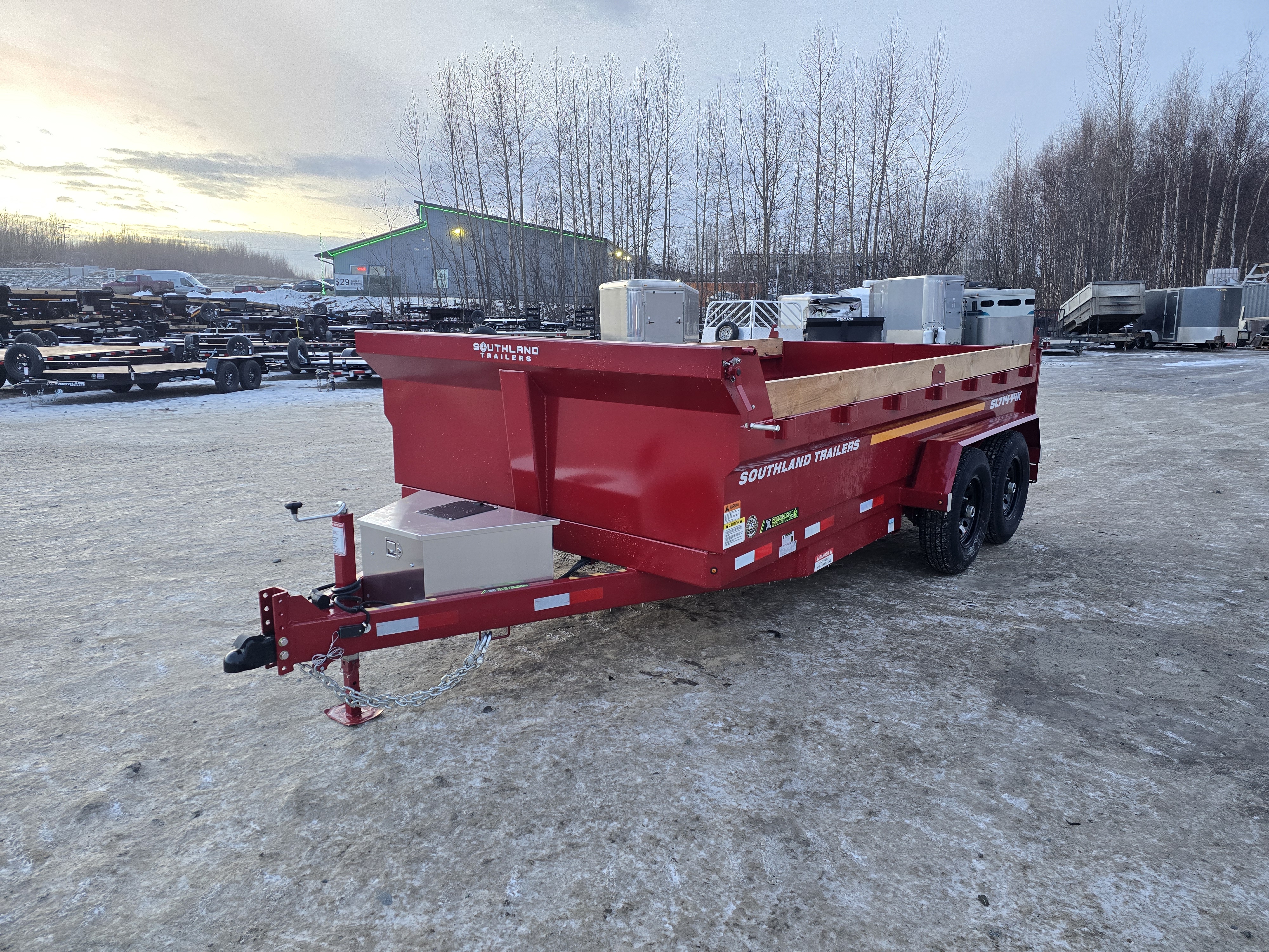 2026 Southland Trailers 7×14 15.4K Dump – SL714-14K (Red)
