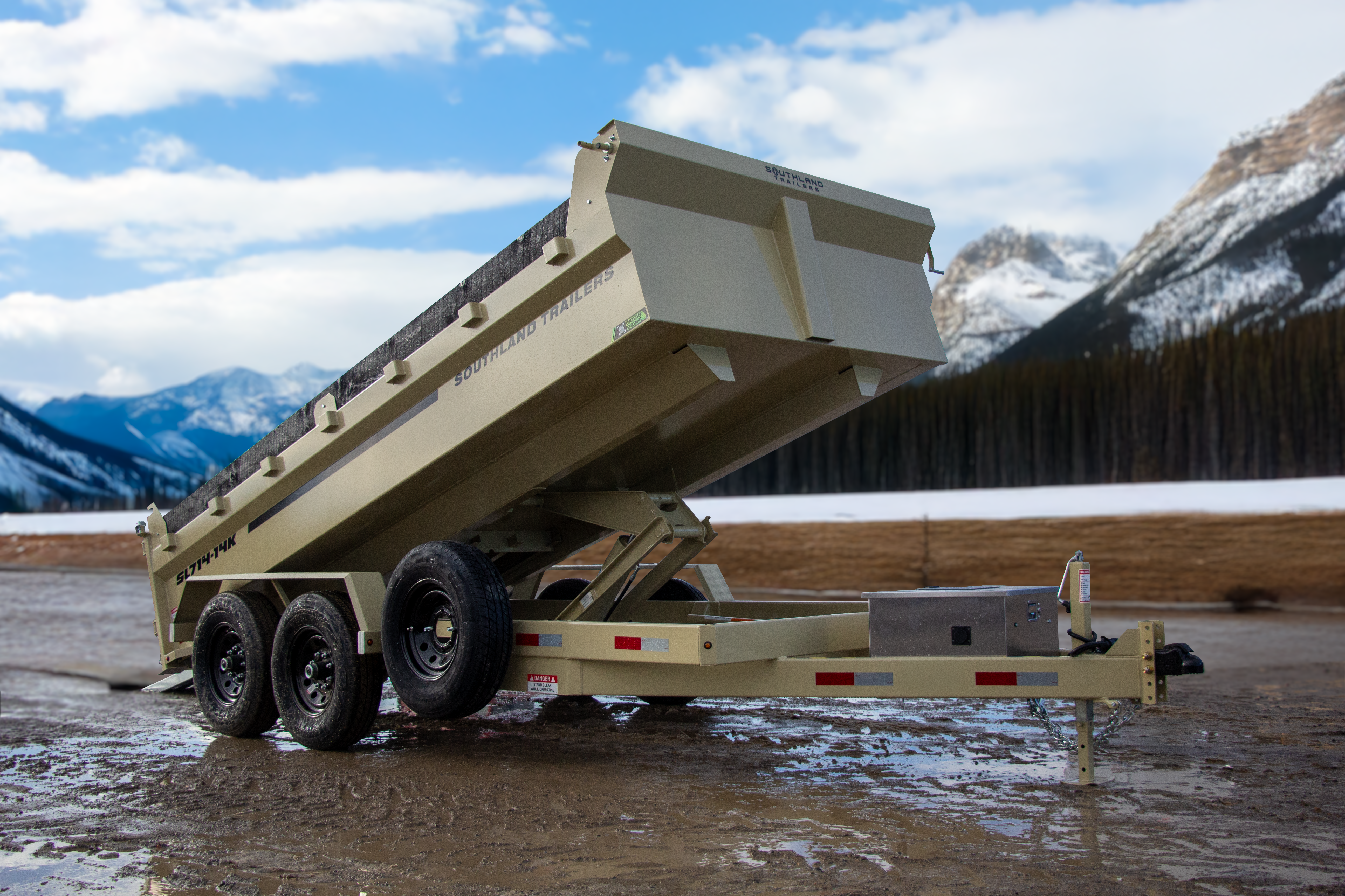 2026 Southland Trailers 7×14 15.4K Dump – SL714-14K (Sandstone)