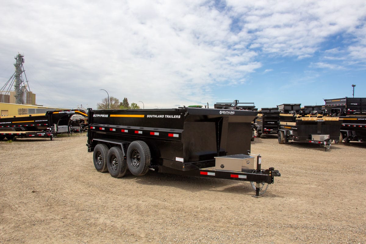 2026 Southland Trailers 7×14 15.4K Dump (High Sides) – SL714-14KHS (Black)