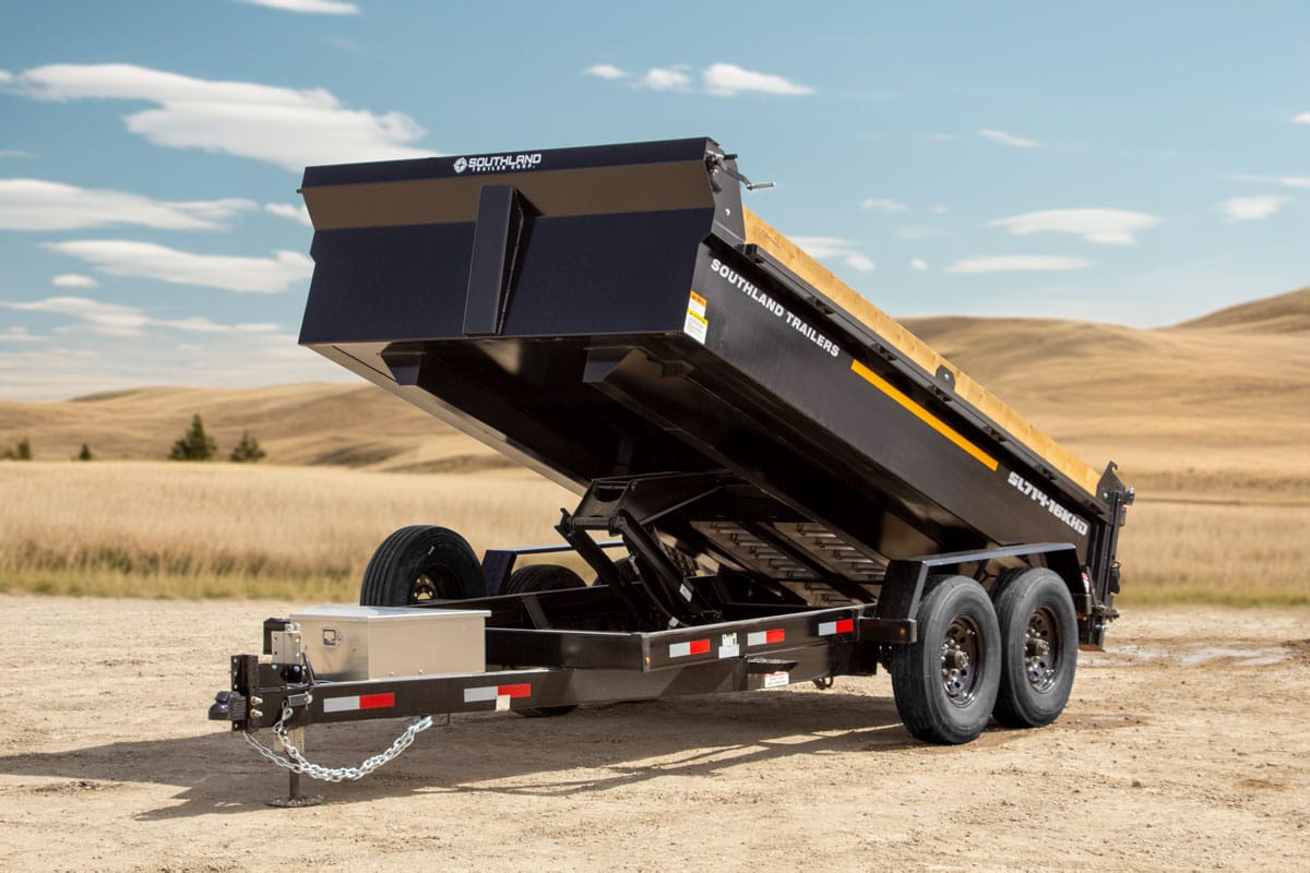 2026 Southland Trailers 7×14 17.4K Dump – SL714-16KHD (Black)