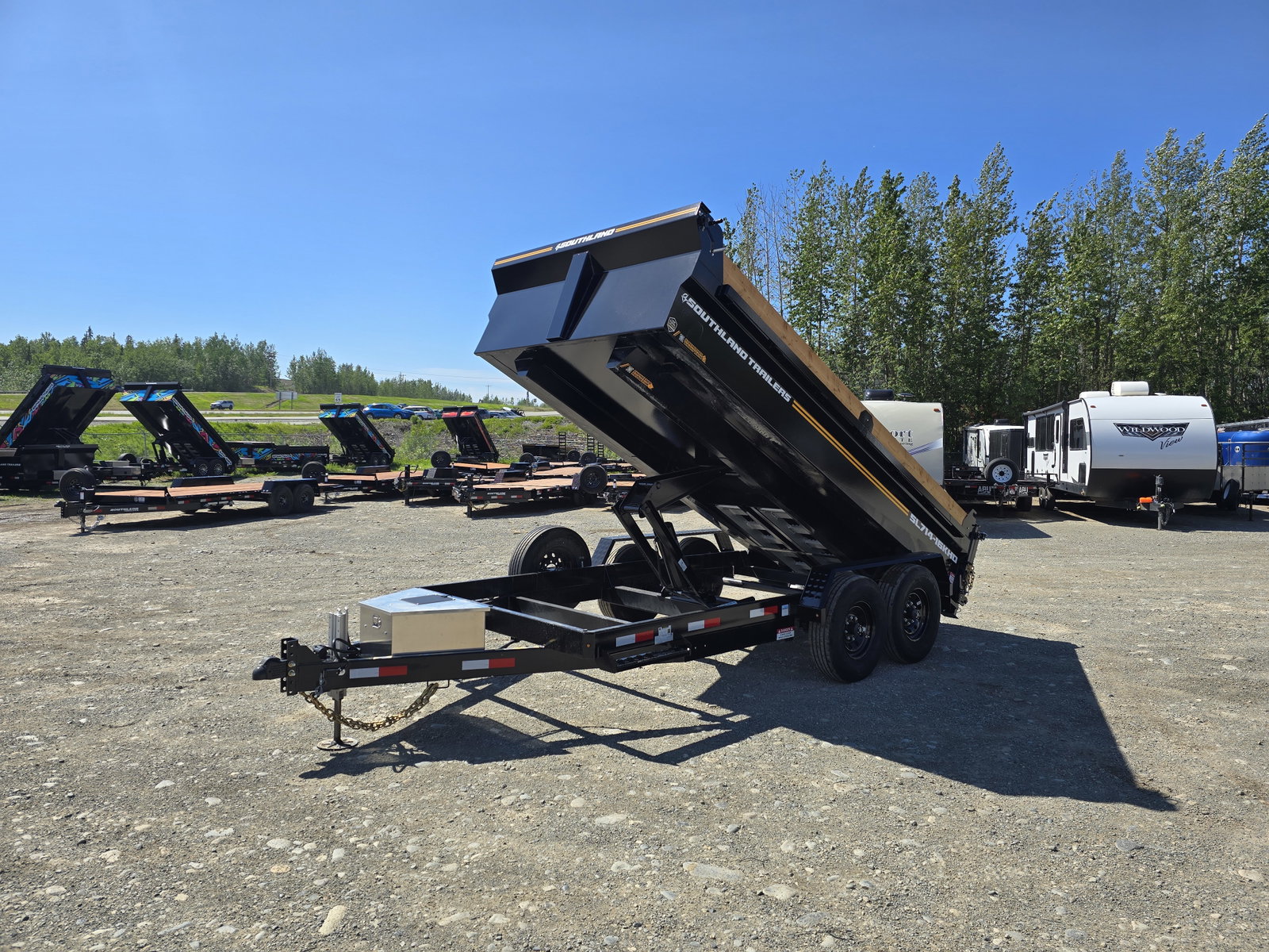 2026 Southland Trailers 7×14 17.4K Dump – SL714-16KHD (Black)