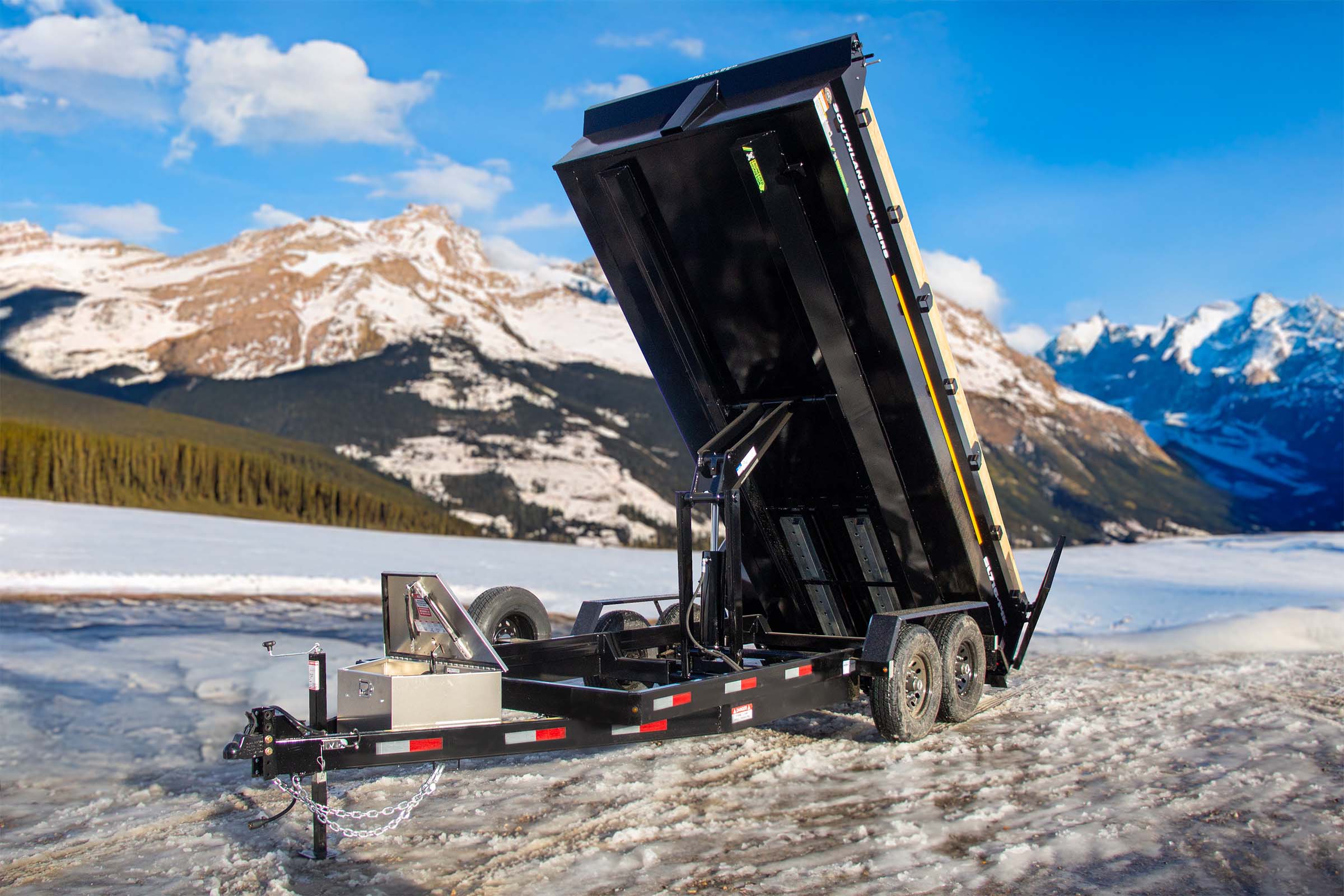 2026 Southland Trailers 7×16 15.4K Dump – SL716-14K (Black)