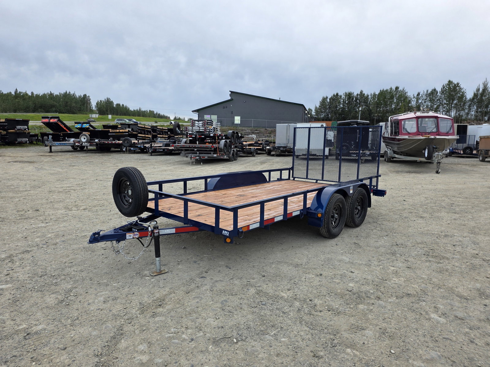 2026 ABU Trailers 7×14 7K Utility – 08214RU235 – 44782-BLU (Blue)