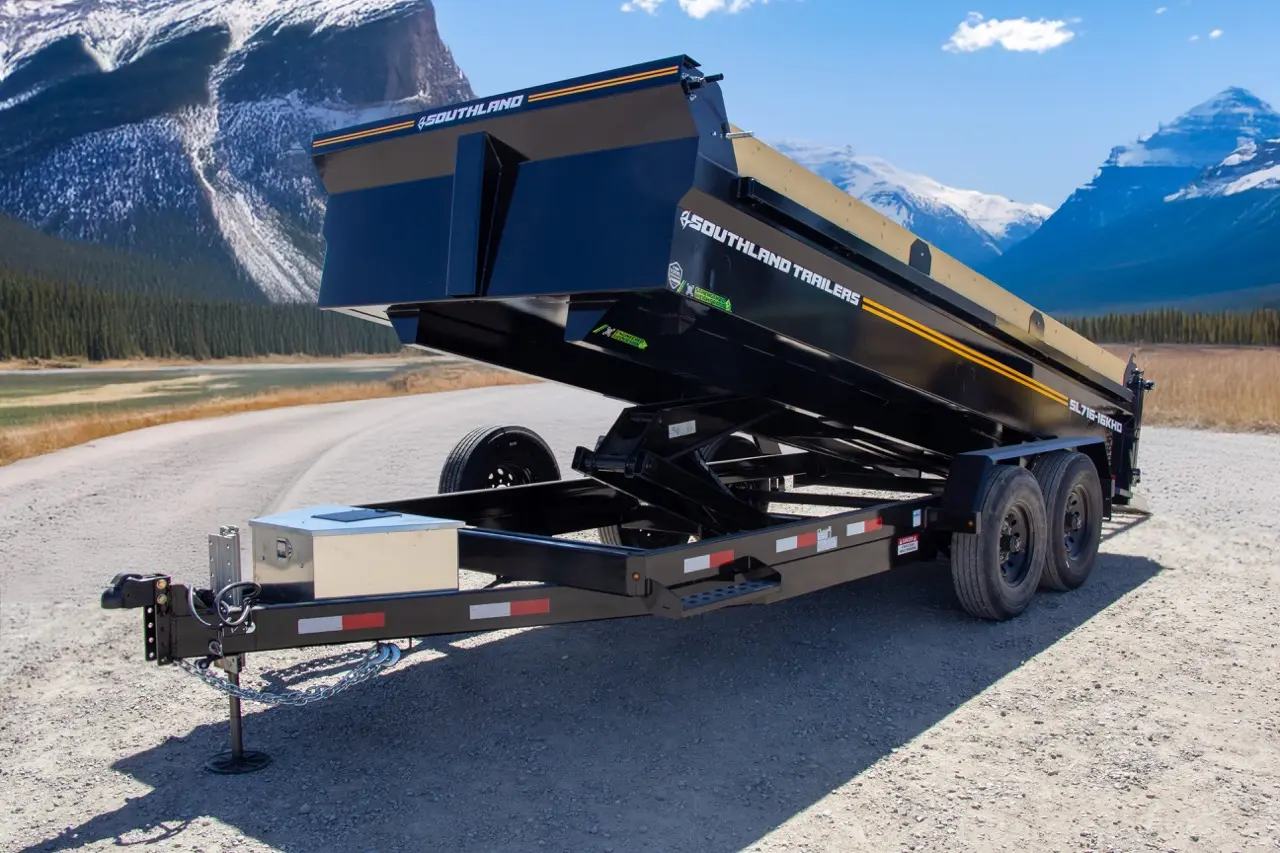 2027 Southland Trailers 7×16 17.6K Dump – SL716-16KHD (Black)