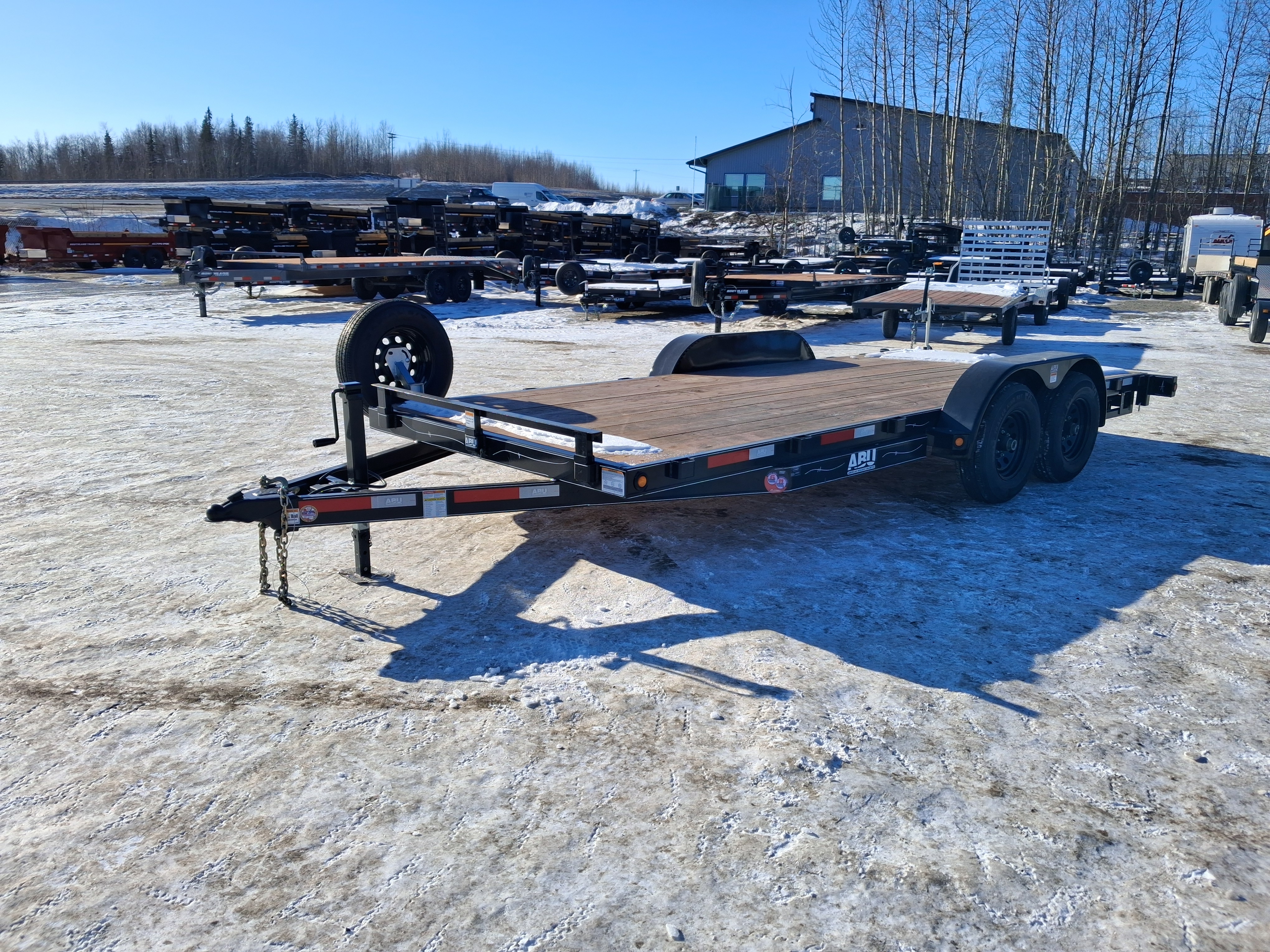 2023 ABU Trailers 7×18 10K Car Hauler – 08218SM252 (Black)