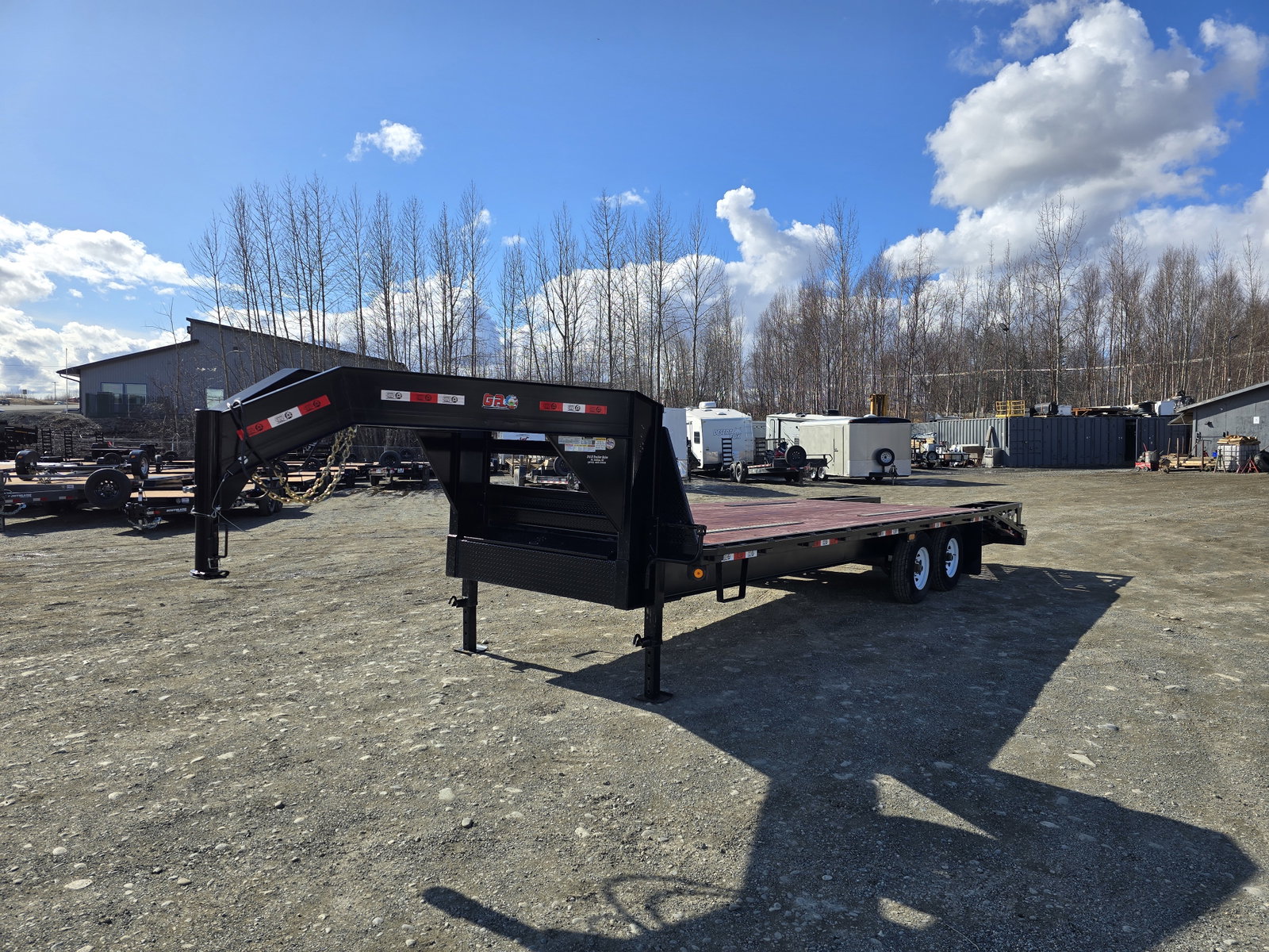 2023 GR Trailers 8.5×25 (20+5) 14K Gooseneck – OA8025WFR14LBTG (Black)
