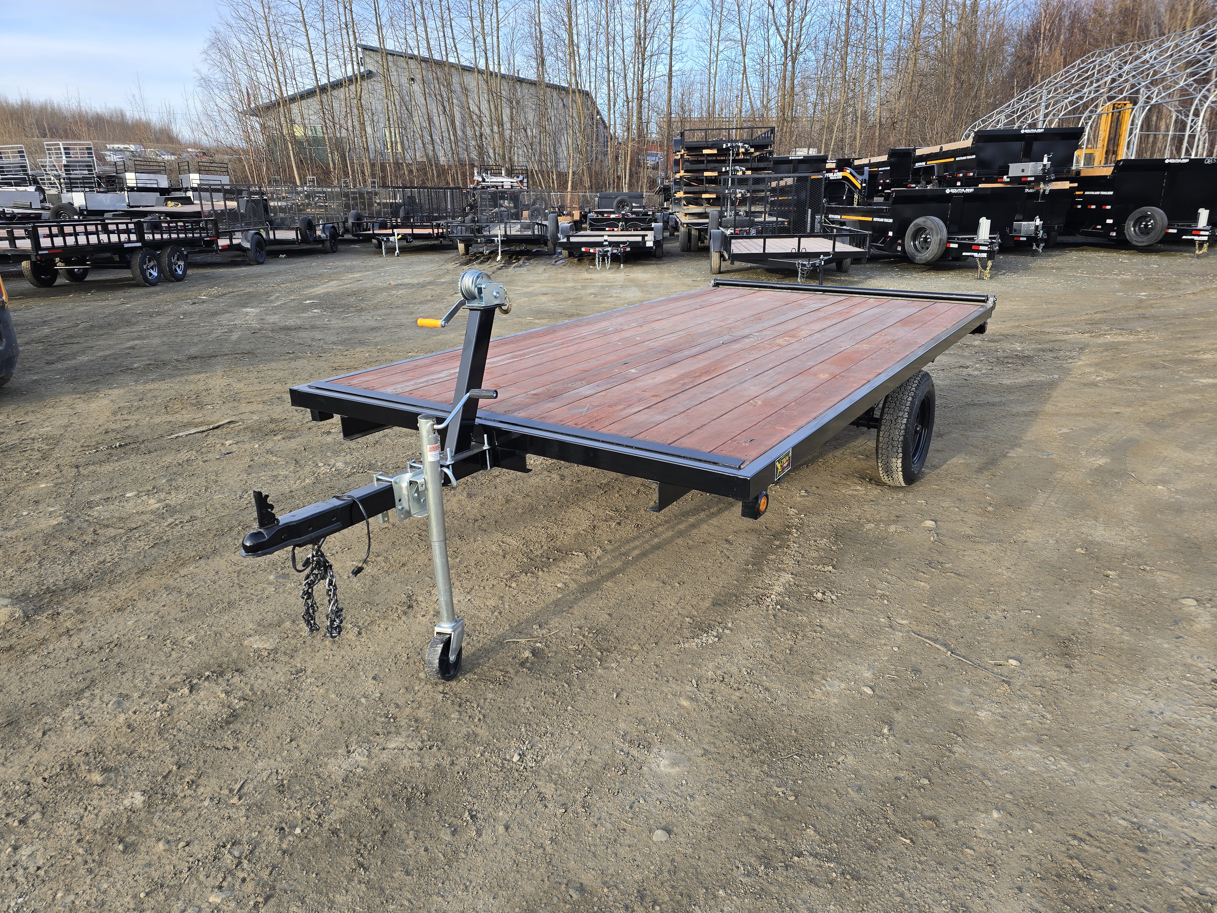 2024 X-Treme Trailers 7×12 3K Raft Trailer – RFT712RPI (Black)